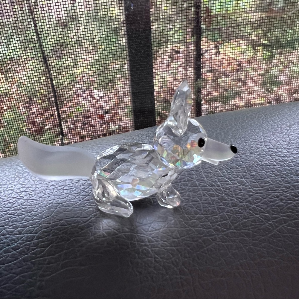 Swarovski crystal fox figurine with certificate and original packaging